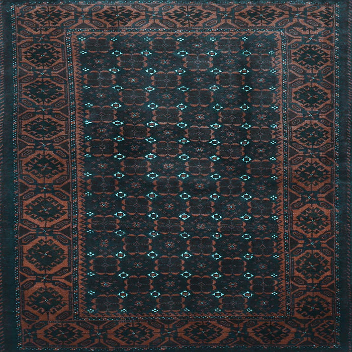 Square Persian Light Blue Traditional Rug, tr1738lblu