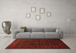 Machine Washable Persian Orange Traditional Area Rugs in a Living Room, wshtr1738org