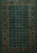 Persian Turquoise Traditional Rug, tr1738turq