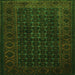 Serging Thickness of Persian Green Traditional Rug, tr1738grn