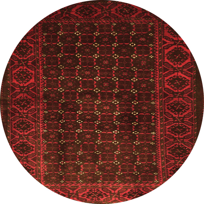 Square Persian Orange Traditional Rug, tr1738org