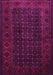 Machine Washable Persian Pink Traditional Rug, wshtr1738pnk