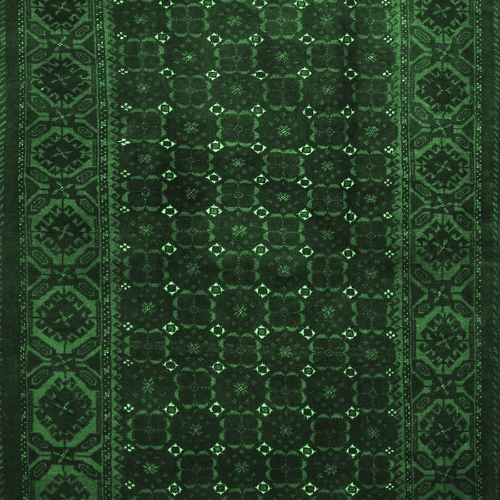 Machine Washable Persian Emerald Green Traditional Area Rugs, wshtr1738emgrn