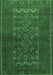 Machine Washable Persian Emerald Green Traditional Area Rugs, wshtr1739emgrn