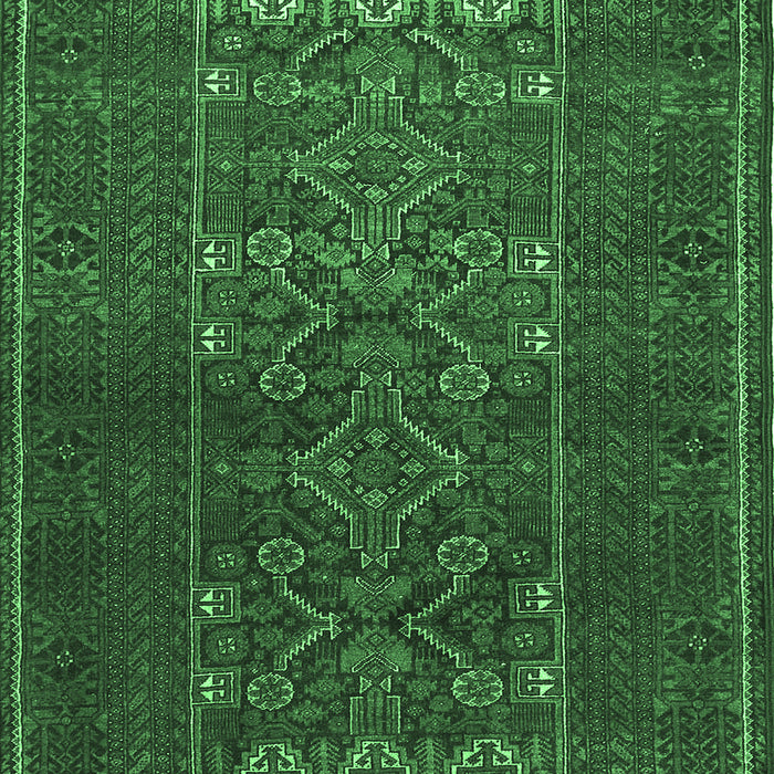 Machine Washable Persian Emerald Green Traditional Area Rugs, wshtr1739emgrn
