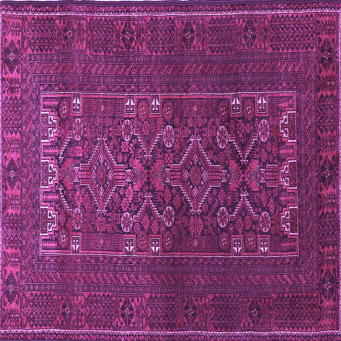 Square Persian Purple Traditional Rug, tr1739pur