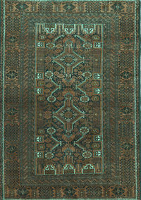 Persian Turquoise Traditional Rug, tr1739turq