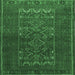 Square Persian Emerald Green Traditional Rug, tr1739emgrn