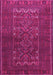 Machine Washable Persian Pink Traditional Rug, wshtr1739pnk