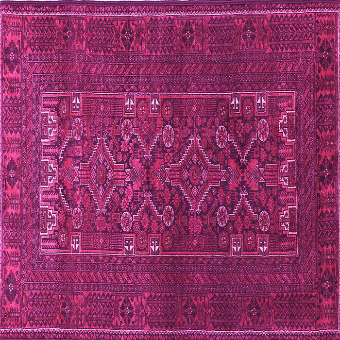 Square Persian Pink Traditional Rug, tr1739pnk