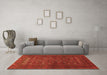 Machine Washable Persian Orange Traditional Area Rugs in a Living Room, wshtr1739org