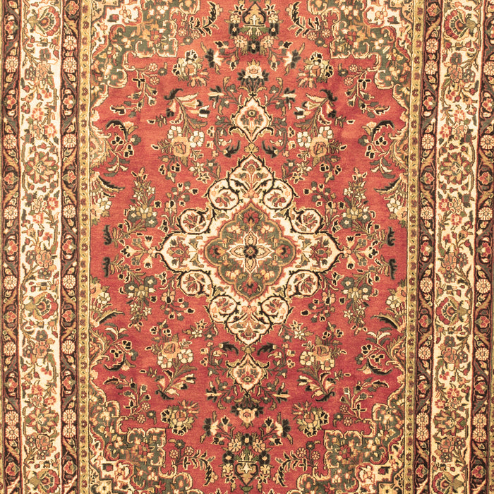 Machine Washable Persian Brown Traditional Rug, wshtr173brn