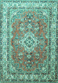 Persian Turquoise Traditional Rug, tr173turq