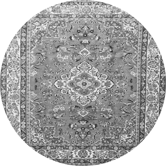 Machine Washable Persian Gray Traditional Rug, wshtr173gry
