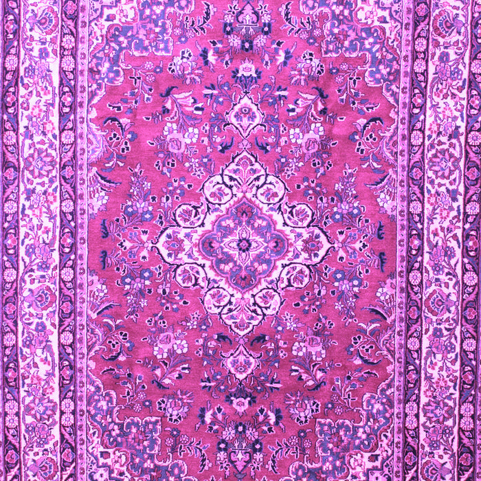 Machine Washable Persian Purple Traditional Area Rugs, wshtr173pur