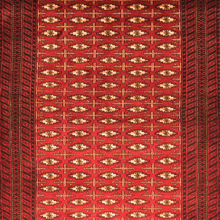 Serging Thickness of Machine Washable Southwestern Orange Country Area Rugs, wshtr1740org