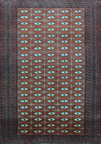 Southwestern Light Blue Country Rug, tr1740lblu