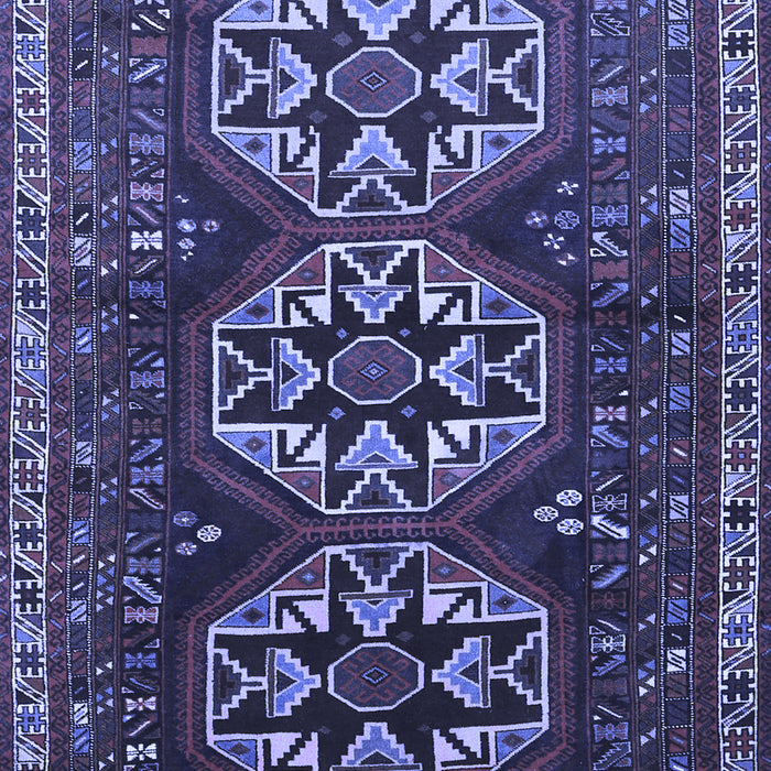 Machine Washable Persian Blue Traditional Rug, wshtr1741blu