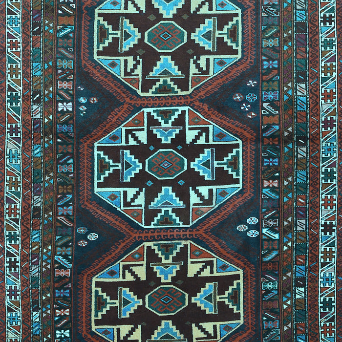 Machine Washable Persian Light Blue Traditional Rug, wshtr1741lblu