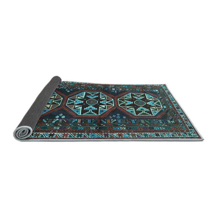 Sideview of Persian Light Blue Traditional Rug, tr1741lblu
