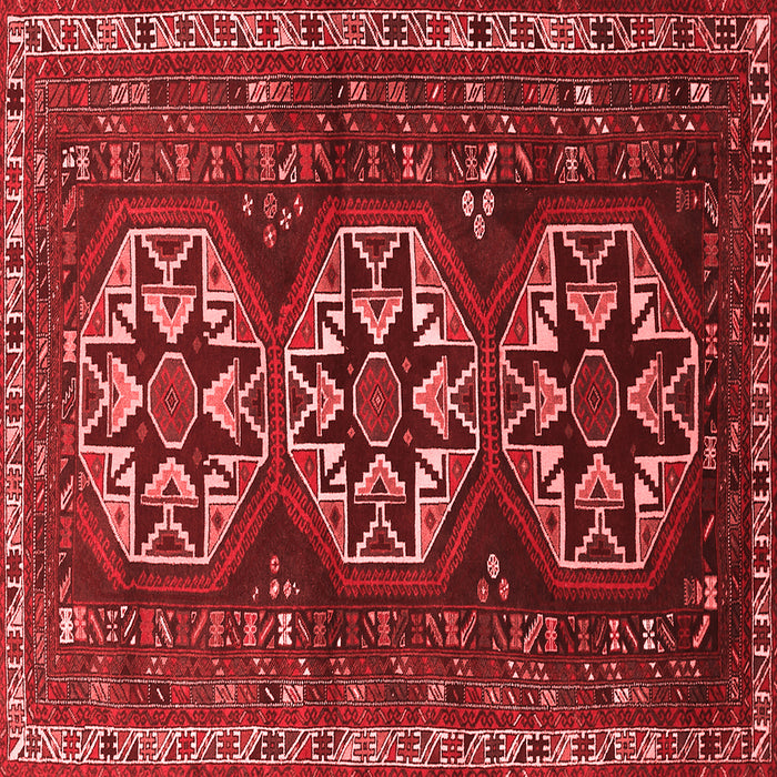 Machine Washable Persian Red Traditional Rug, wshtr1741red