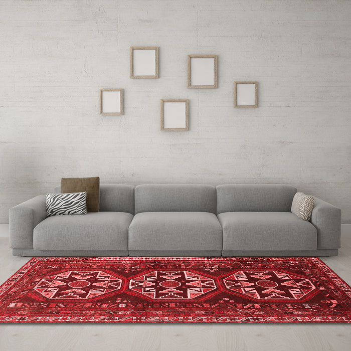 Traditional Red Washable Rugs