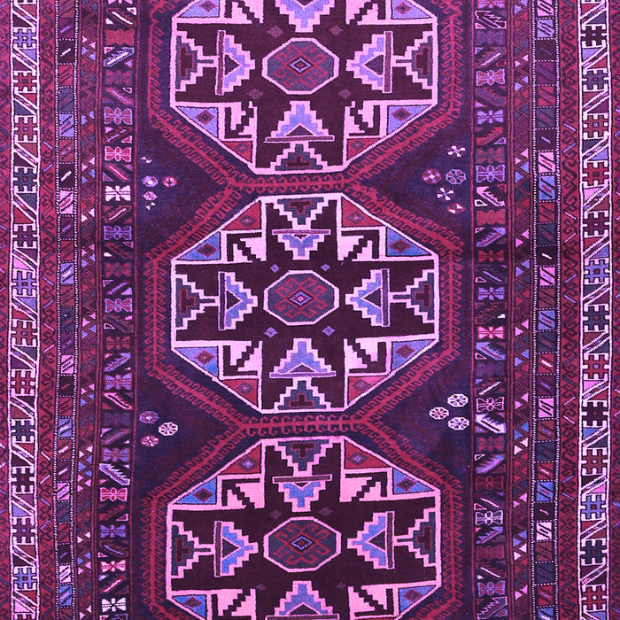 Machine Washable Persian Purple Traditional Area Rugs, wshtr1741pur