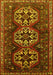 Machine Washable Persian Yellow Traditional Rug, wshtr1741yw