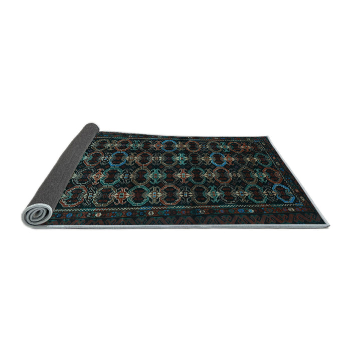 Sideview of Persian Light Blue Traditional Rug, tr1742lblu