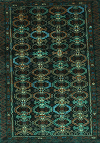 Persian Turquoise Traditional Rug, tr1742turq