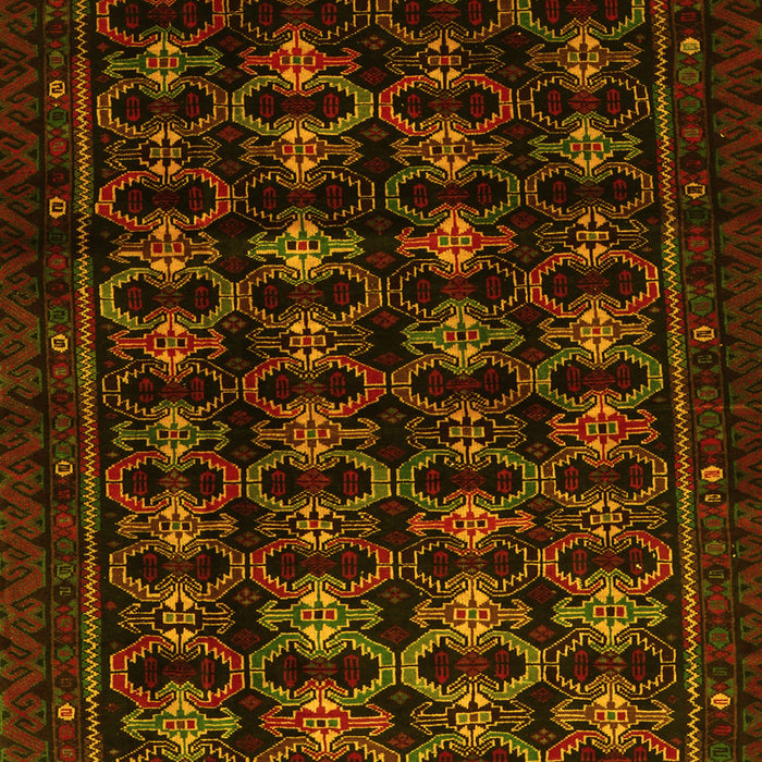 Machine Washable Persian Yellow Traditional Rug, wshtr1742yw