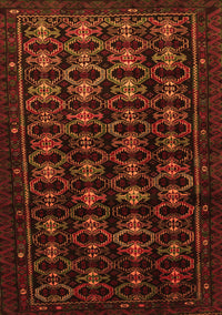 Persian Orange Traditional Rug, tr1742org