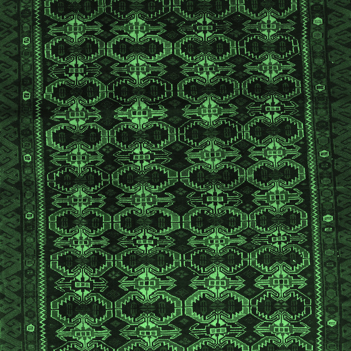 Machine Washable Persian Emerald Green Traditional Area Rugs, wshtr1742emgrn