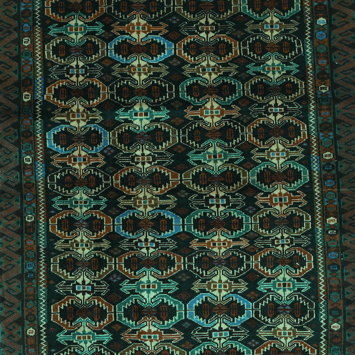 Machine Washable Persian Turquoise Traditional Area Rugs, wshtr1742turq