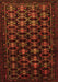 Serging Thickness of Machine Washable Persian Orange Traditional Area Rugs, wshtr1742org