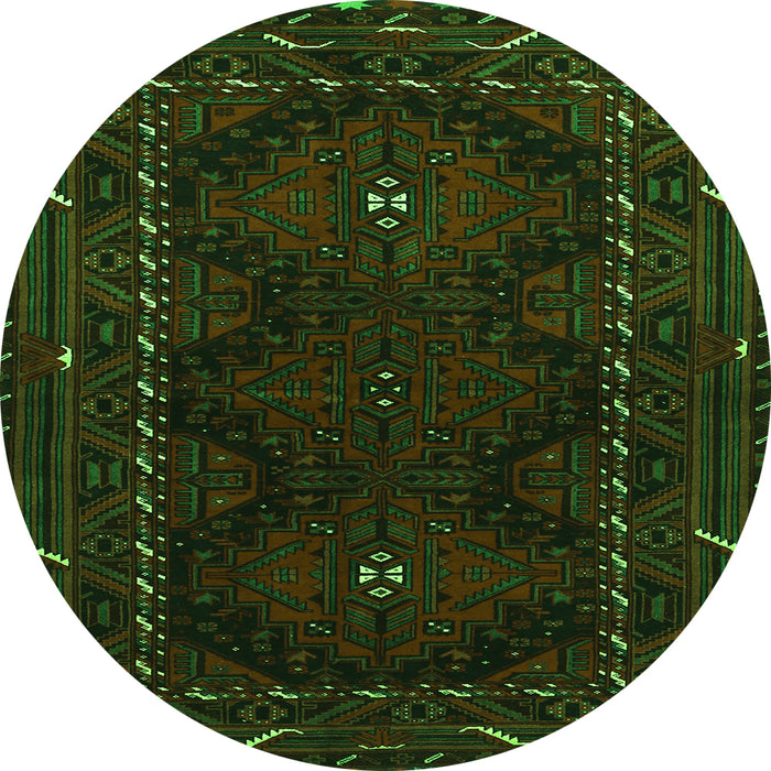 Machine Washable Persian Green Traditional Area Rugs, wshtr1743grn