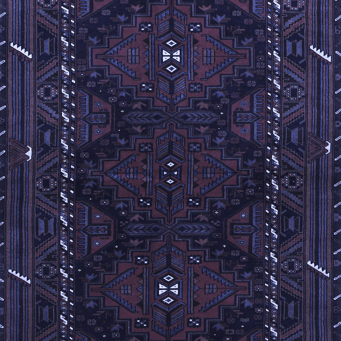 Machine Washable Persian Blue Traditional Rug, wshtr1743blu