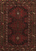 Machine Washable Persian Brown Traditional Rug, wshtr1743brn