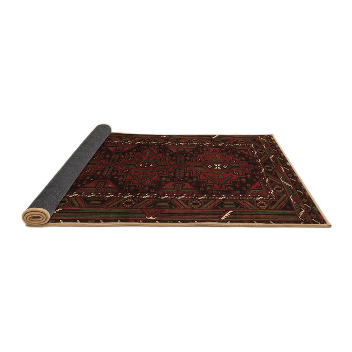 Sideview of Persian Brown Traditional Rug, tr1743brn