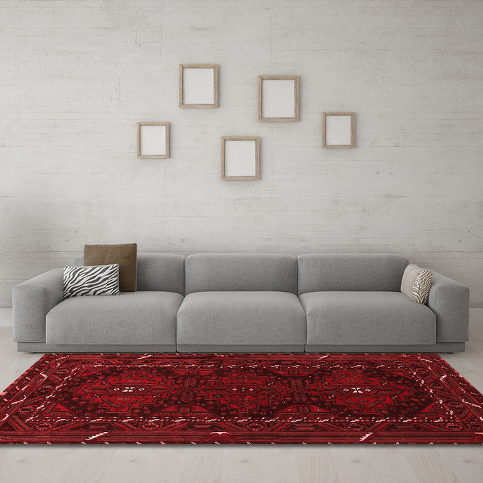 Traditional Red Washable Rugs