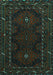 Persian Turquoise Traditional Rug, tr1743turq