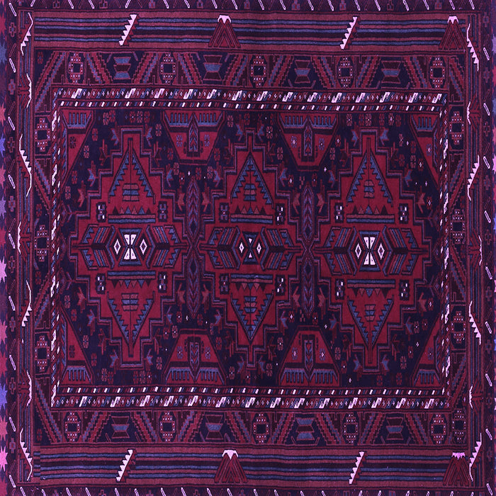 Square Machine Washable Persian Purple Traditional Area Rugs, wshtr1743pur