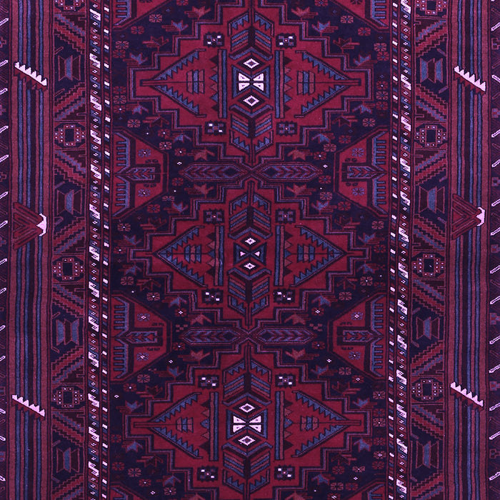 Machine Washable Persian Purple Traditional Area Rugs, wshtr1743pur