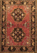 Machine Washable Persian Brown Traditional Rug, wshtr1744brn