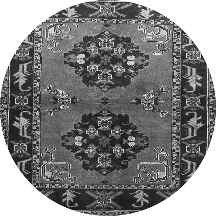 Square Persian Gray Traditional Rug, tr1744gry