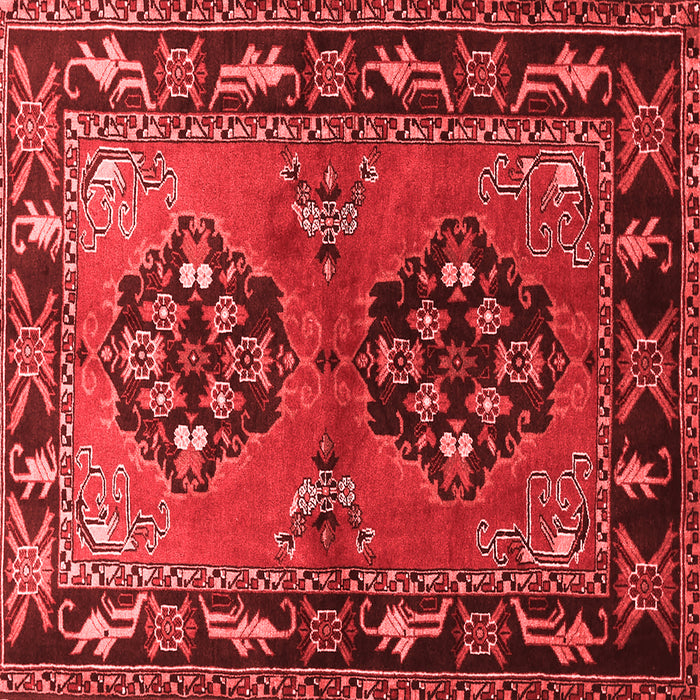 Machine Washable Persian Red Traditional Rug, wshtr1744red