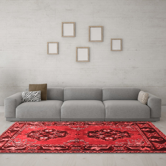 Traditional Red Washable Rugs