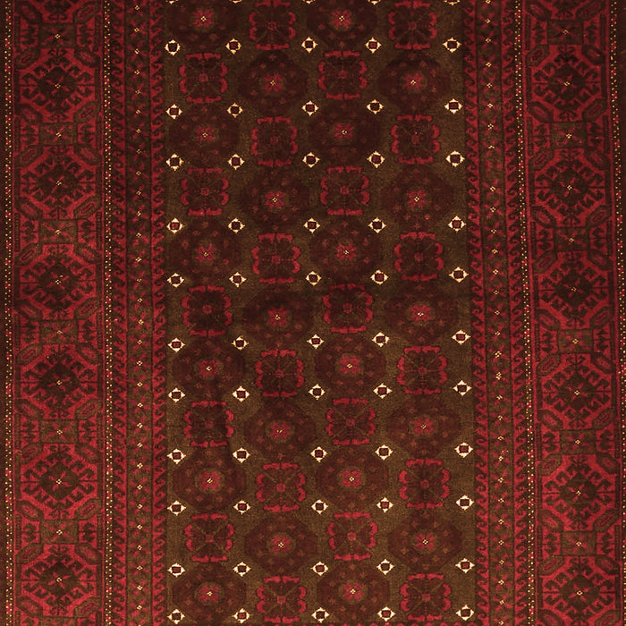 Serging Thickness of Machine Washable Persian Orange Traditional Area Rugs, wshtr1745org