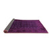 Sideview of Persian Purple Traditional Rug, tr1745pur