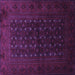 Square Persian Purple Traditional Rug, tr1745pur